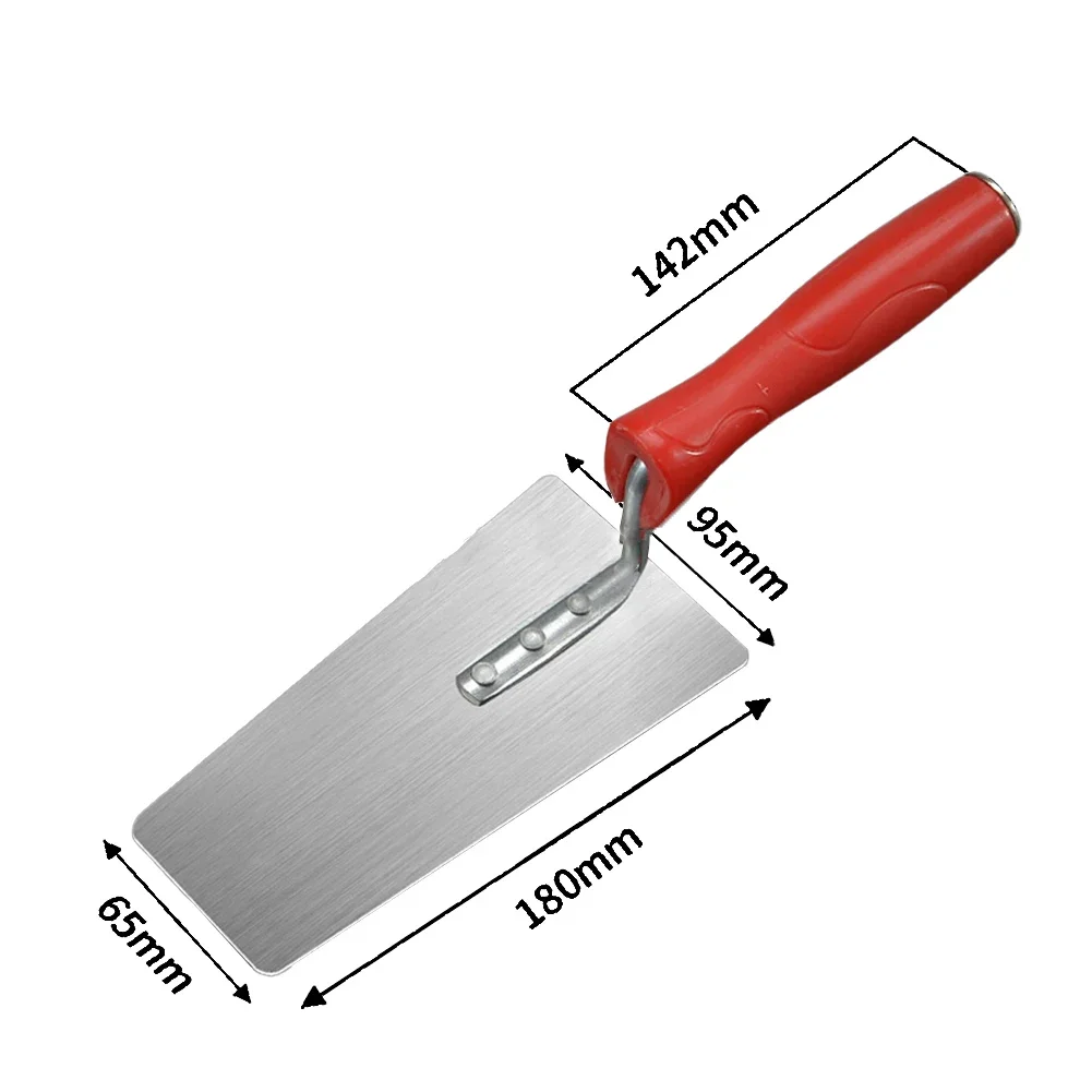 Imagem -05 - Ferramentas de Construção Faca de Massa Espátula de Tijolo Lâmina de Aço Carbono Cabeça Plana Apontou Ferramenta de Gesso Espátula de Tijolo Ferramentas Manuais