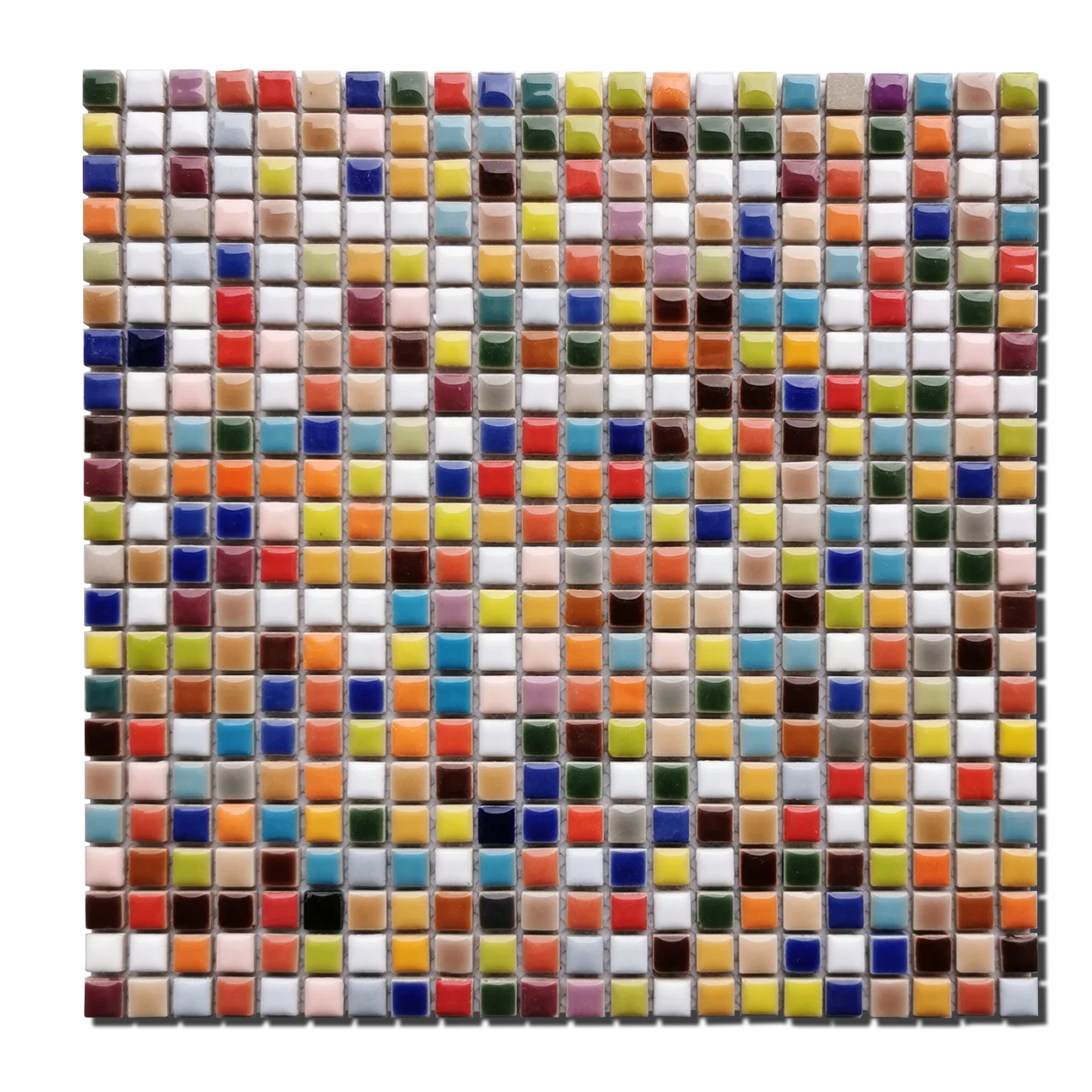 11 square feete rainbow colorful ceramc mosaic small square multi color for bathroom shower mosaic kitchen backsplash