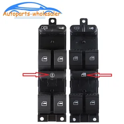 Car 1J4959857A 1J4959857C For VW Golf MK4 Bora Seat Skoda Octavia MK1 Fabia Master Power Window Switch Green Light