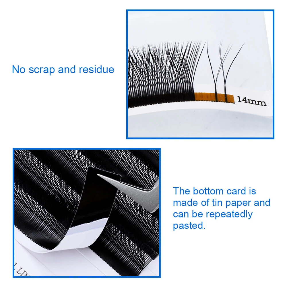 Gemerry 10 pcs Cilios Y Shape Eyelashes Extensions Volume Fans Brazilian Mix Cilios W Shapes Lash Natural Soft Wholesale