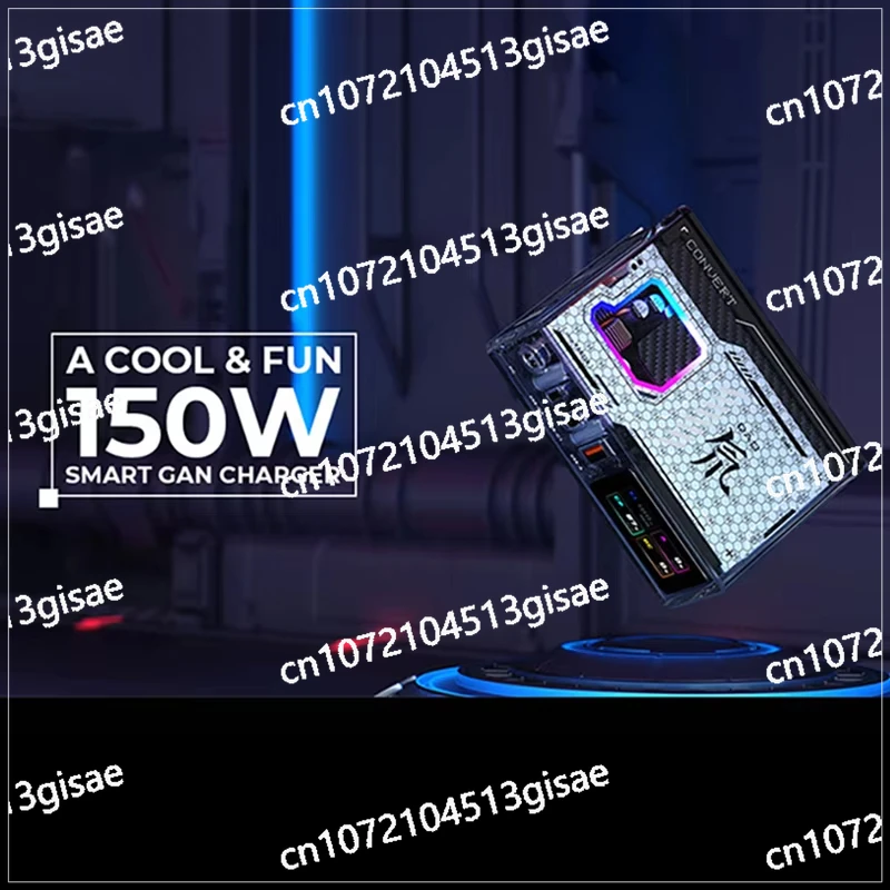 Fast Charger Adapter RGB Light Effect 4 Port Charging Station DAO 150W GaN Charger Super Edition - Image 3