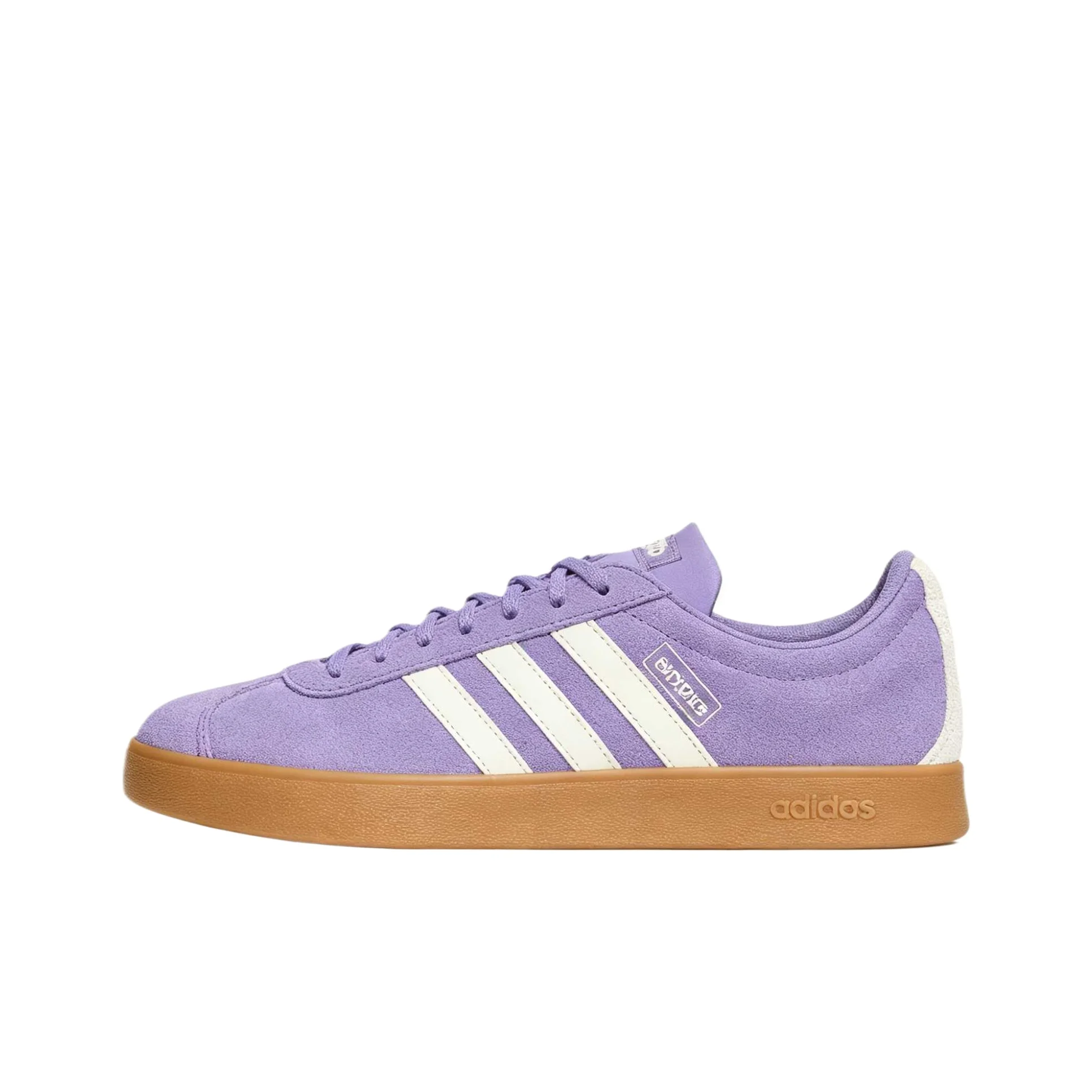 Adidas VL COURT 2.0 German Army Trainers Unisex Low Top Magical Light Purple/Ivory White/Resin Yellow LB5438