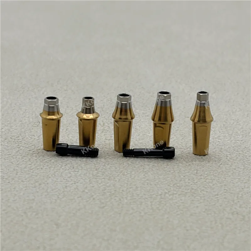 10Sets High Quality Titanium Alloy Dental Straight Abutment For Osstem Implant Accessories