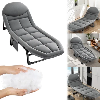 휴대용 접이식 야외 등받이 침대 의자, 사무실 점심 휴식 라운지 의자, 사무실, 병원, 낮잠, 캠핑용 