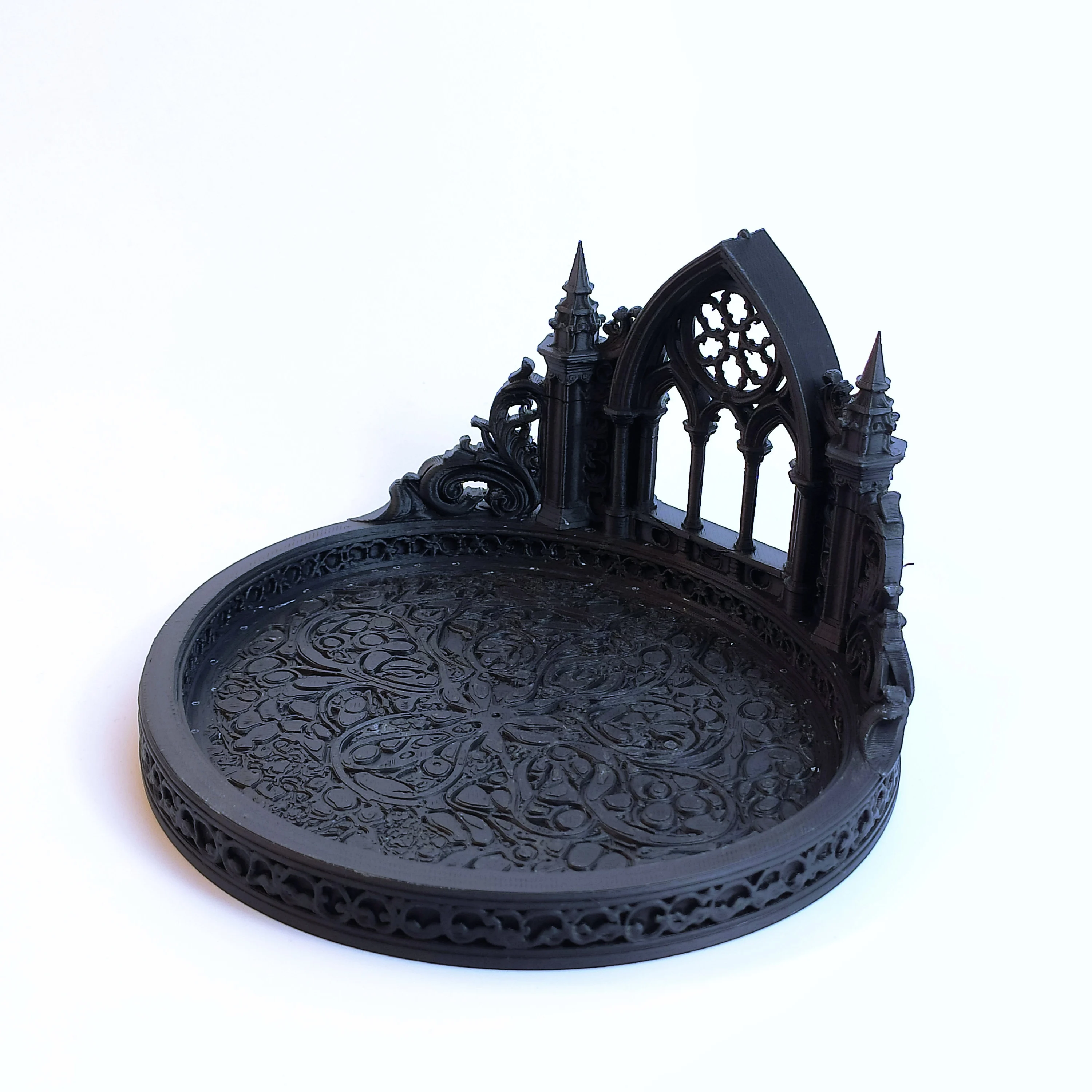 Gothic Jewelry Tray Vintage Jewelry Organizer Tray Decorative Trinket Dish Necklace Ring Earring Holder Gothic Home Decor Vanity image 5