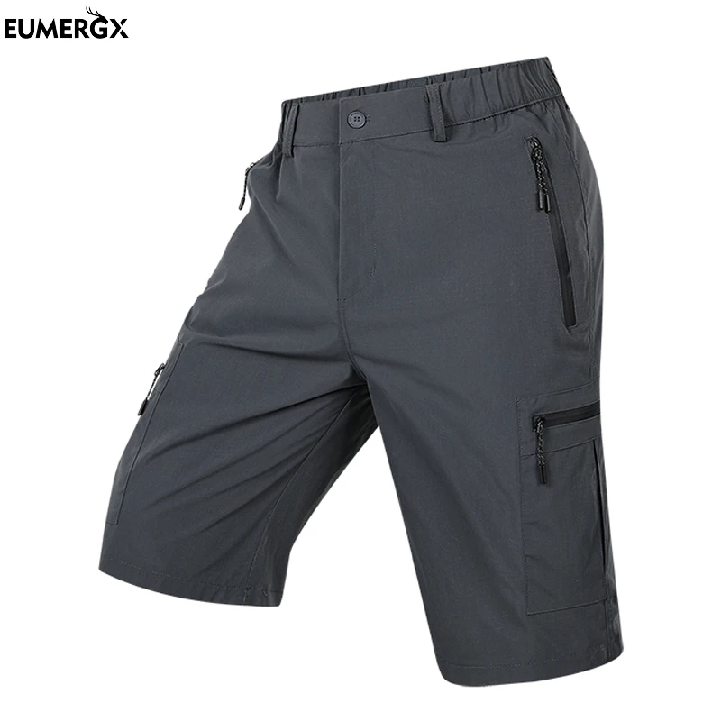 

EUMERGX Men’s Women's Cargo Shorts Hiking Camping Mountaineering Quick Dry Summer Shorts Multi-Pocket Outdoor Sports Shorts