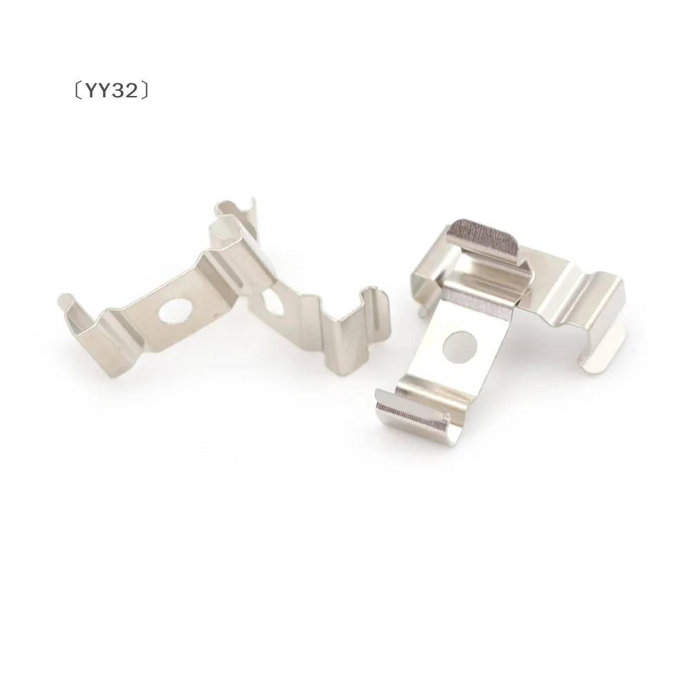 [-YY32」 4 قطع T5 حامل مصباح أنبوبي فلورسنت ومشابك مقبس فضي #2