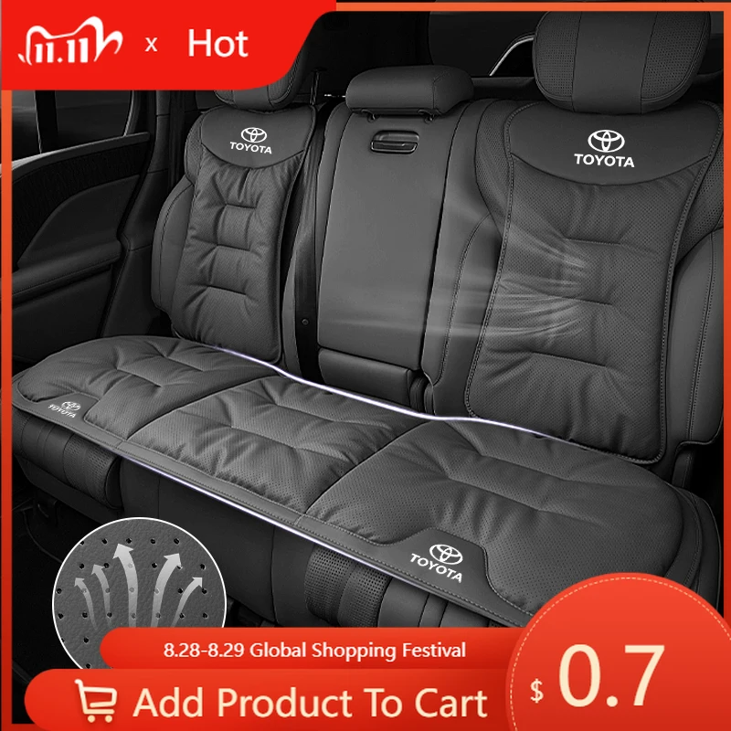 

Fot Toyota 2026, новая автомобильная бархатная подушка, кожаная спинка, поясная накладка, защитный чехол, аксессуары для Toyota Corolla Yaris Aygo GT86