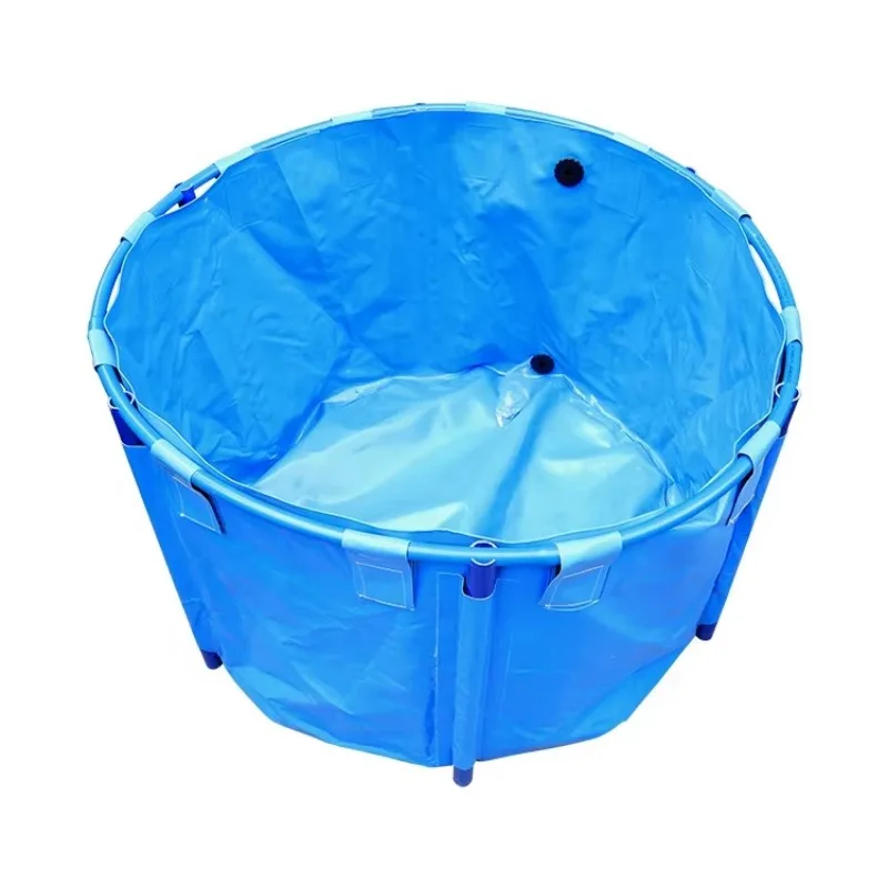 

Multi Size Inflatable Round Fish Tank Strong PVC Pipe Fish Pond For Aquaculture Farm House Use