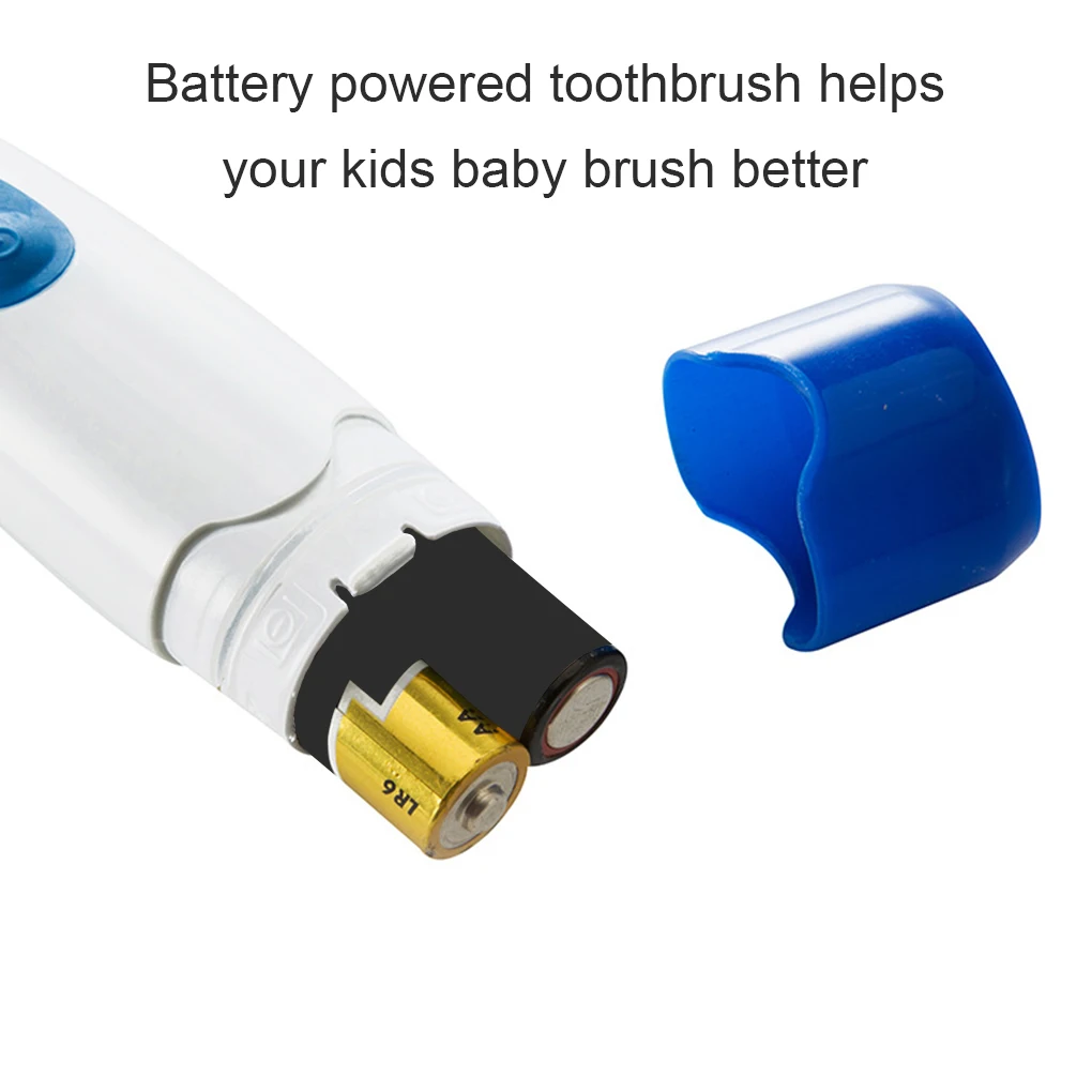 Kids Electric Toothbrush Soft Tooth Brush Portable Battery Operated Electronic Plastic Teeth Cleaning Color Random