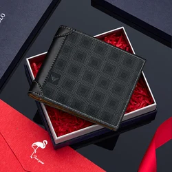 WILLIAMPOLO New Men Leather Wallets Small Money Purses Design Dollar Price Men Thin Wallet ID Credit Card Holder Male Purse Mone