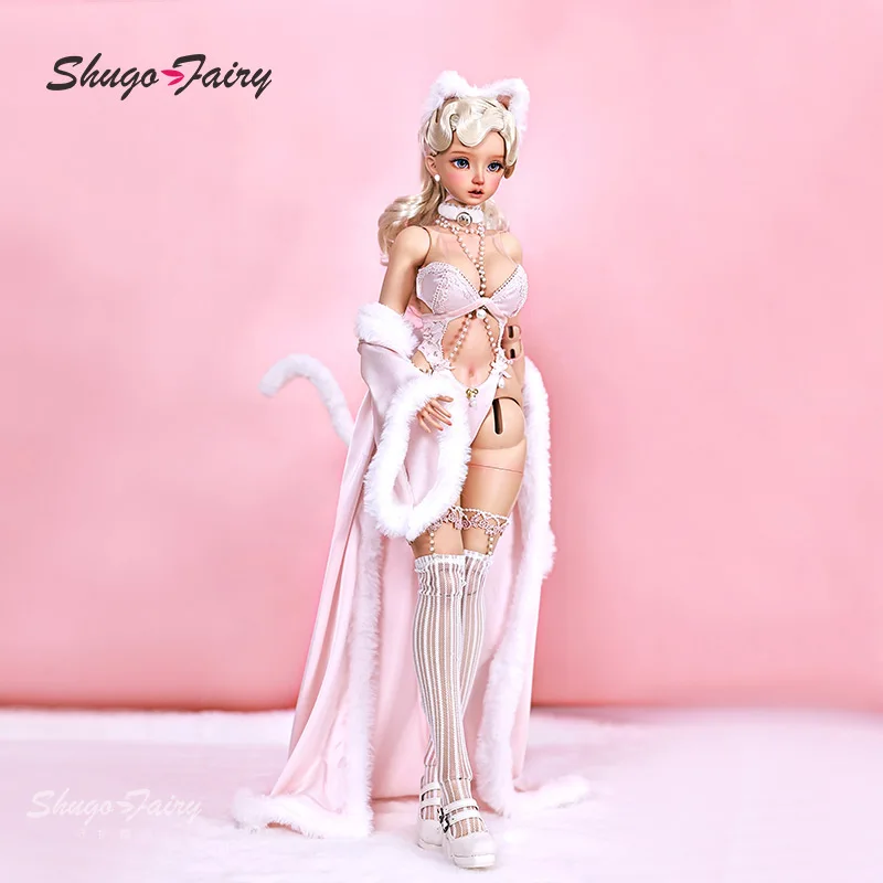 BJD Nata Vintage Collection Toy for Girl Pink SecExamen Lace, Goddess Toy for Girl Attractive Home Gown, 1/3 BJD Full set — zdjęcie 4