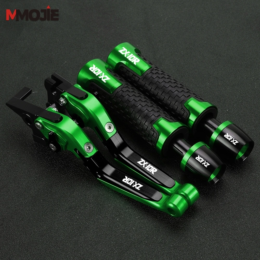 ZX 10R ZX-10R 2011 2010 2009 2008 Handlebar Handle Grips Ends FOR Kawasaki ZX10R 2006-2015 2014 2013 2012 Brake Clutch Levers