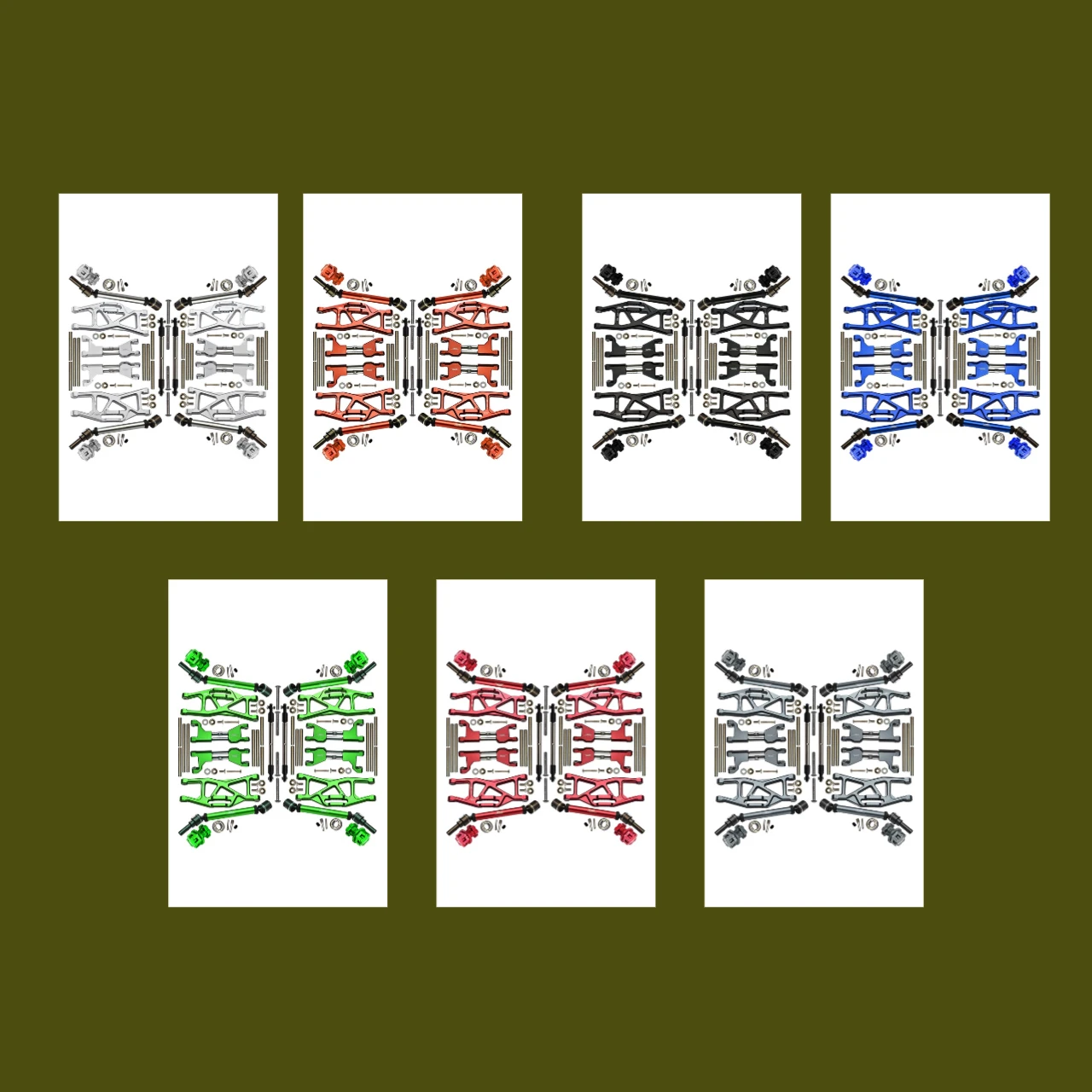 

Upper+Lower Arms+Drive Shaft+Hex Adapter+Wheel Lock+Steering Tie Rod TRAXXAS 1/10 MAXX 1.0/2.0 Maxx Slash