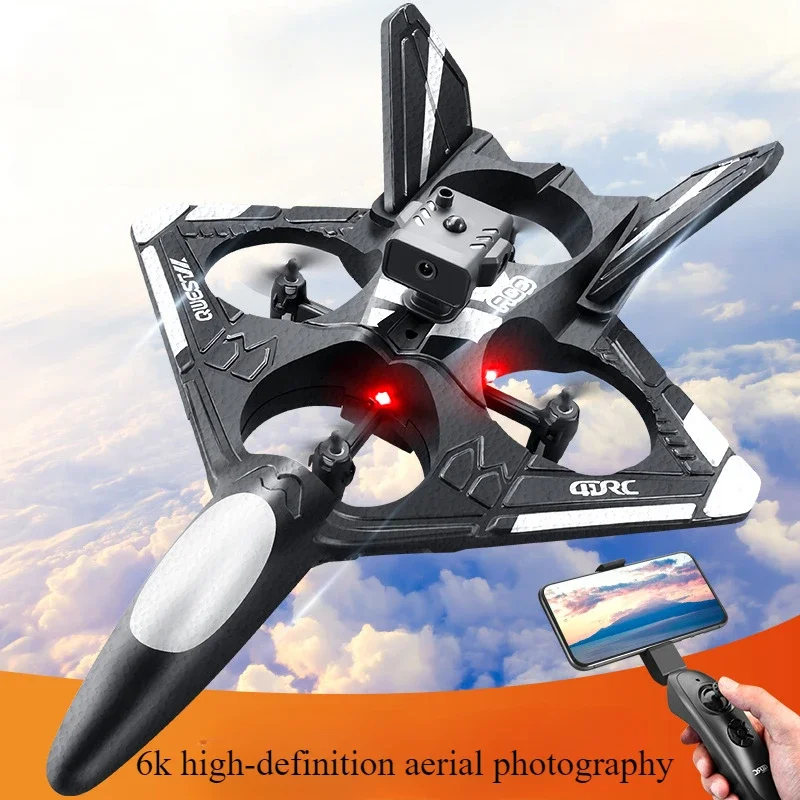 RC Plane Aircraft with Gravity Obstacle Avoidance V31 Aerial Photography Fighter Toy Children's and Boys' Gifts Foam Gliding UAV