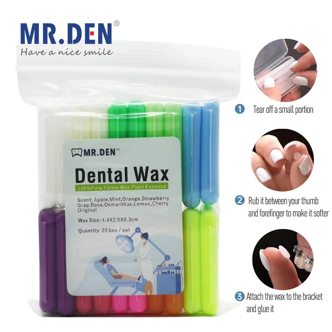 MR DEN Dental Orthodontic Wax for Braces and Aligning Teeth Wax for Oral Mucosa and Mouth Wax