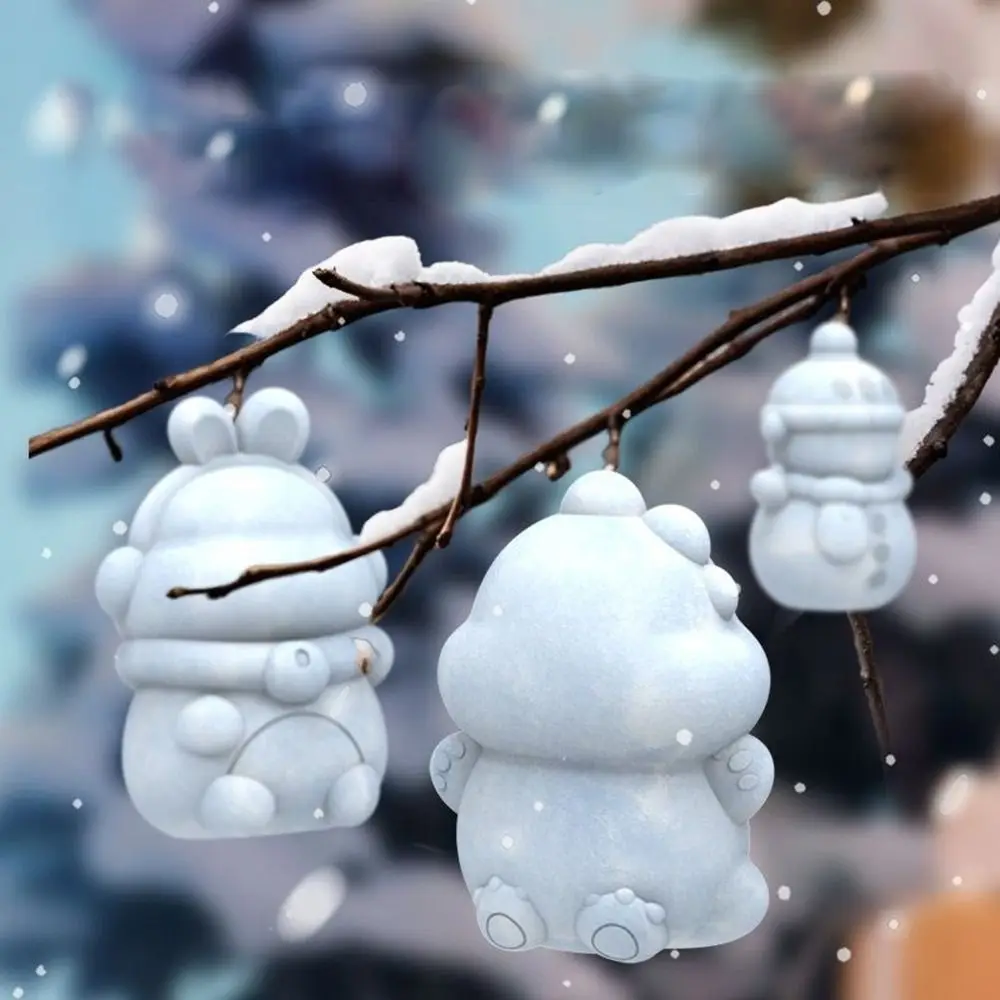 Funny Plastic Snowball Clip Cartoon Dinosaur Duck Shape Snow Play Toy Snowball Tool Snow Ball Mold Kids Gift