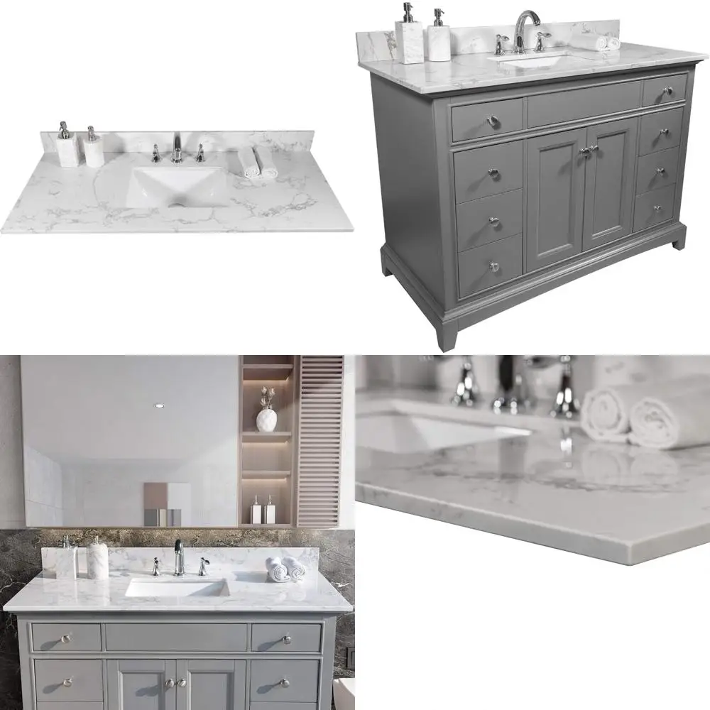 49" White Carrara E… - image