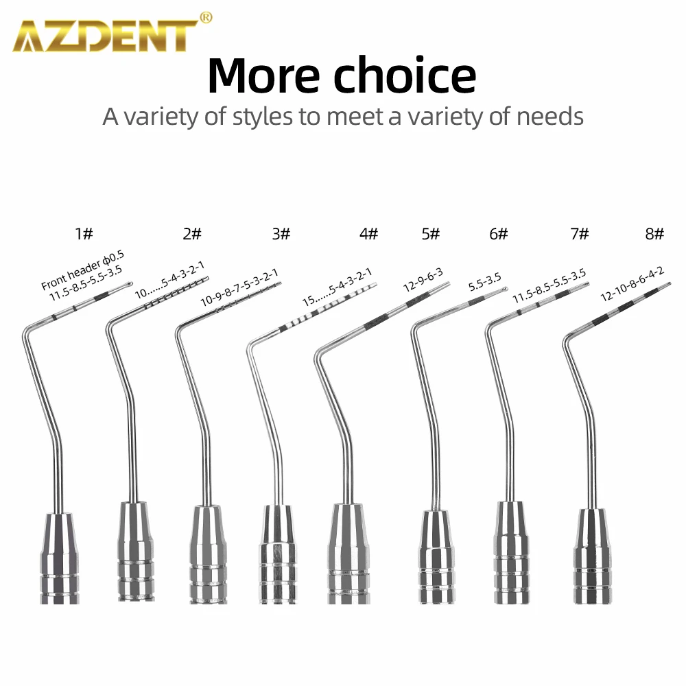 AZDENT 1PC Dental Stainless Steel Graduated Periodontal Probe with Scale Probe 134℃ Sterilization Dentistry Tool