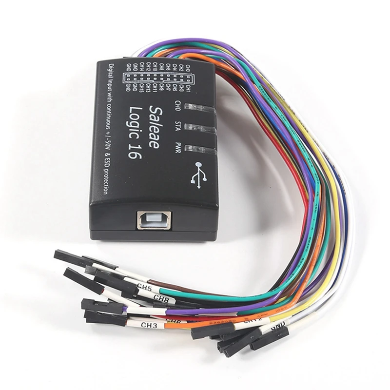 Imagem -03 - Analisador Lógico Usb Versão Oficial Sample Rate 100m 16 Canais Instrumentos