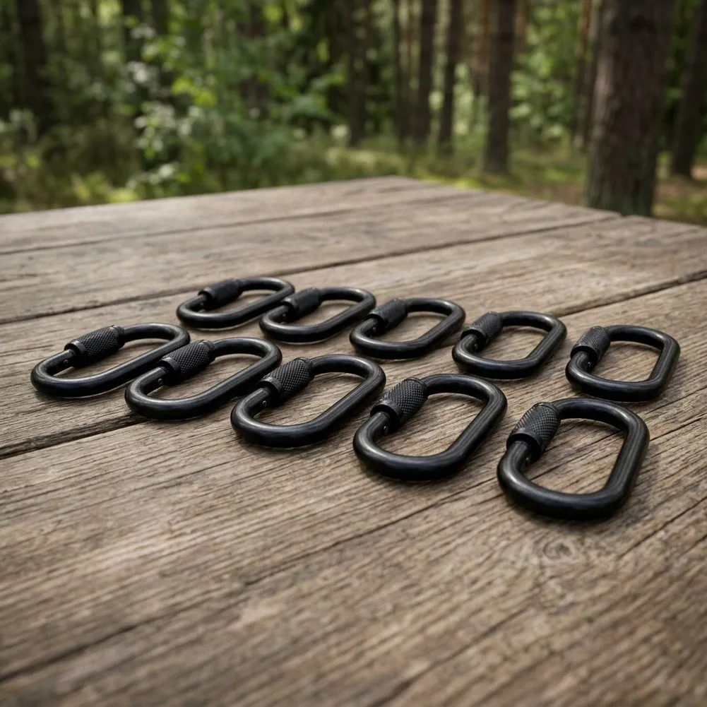 Outdoor Adventure Locking Connector Metal Chain for Quick Link Locking Link Keychain Hardware Secure Fit Mechanism
