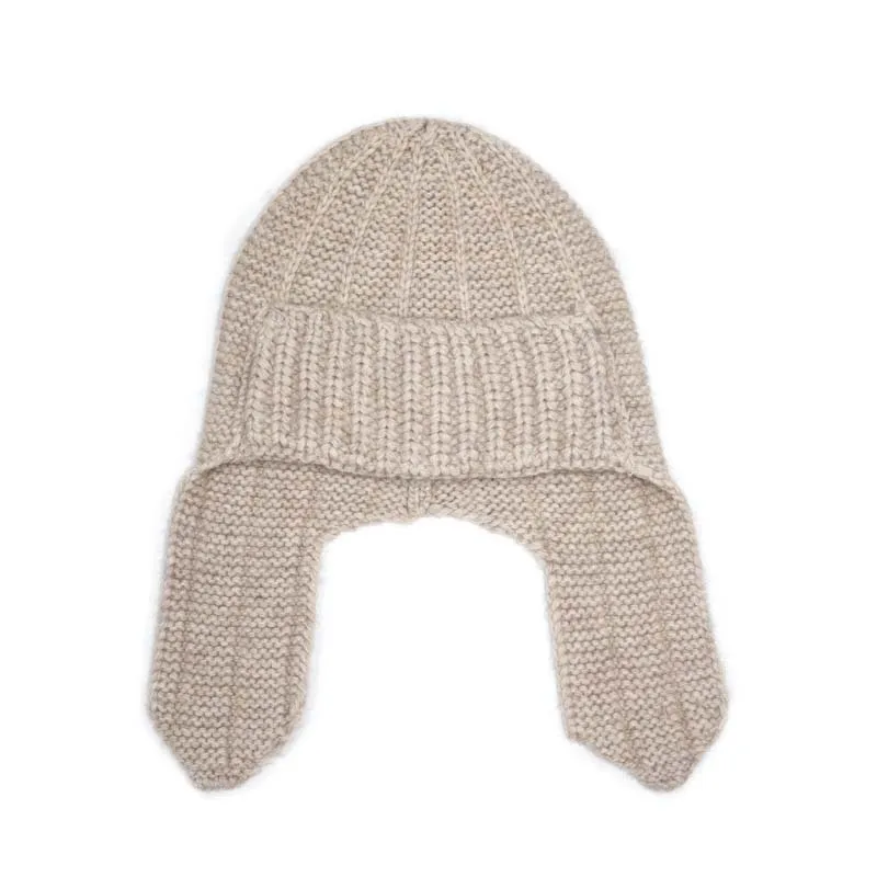 

Шапка-бомбер с ушками, женская зимняя вязаная шапка из волос яка, теплый аксессуар для холодной погоды, осень, катание на лыжах на открытом воздухе, спорт, отдых