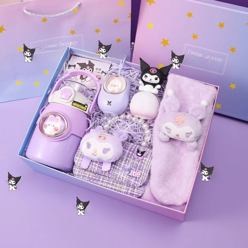 جديد سانريو كورومي وشاح قفازات جهاز تدفئة محمول كوب قارورة عازلة الشعر هوب الإبداعية عالية القيمة أنيمي الكرتون لطيف فتاة هدية عيد ميلاد مجموعة #4