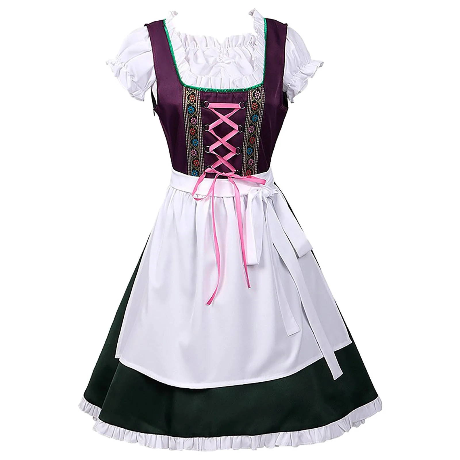 Oktoberfest Dirndl Dress Cosplay Costume 2024 German Beer Festival Tavern Bartender Waitress Outfit Carnival Fancy Dress