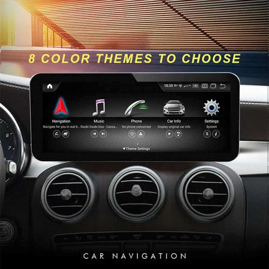 Pemutar Video Multimedia Radio Mobil Android 14 12.3 "untuk Benz V Class V260 V250 W447 GPS CARPLAY Layar Android Auto 1920*720