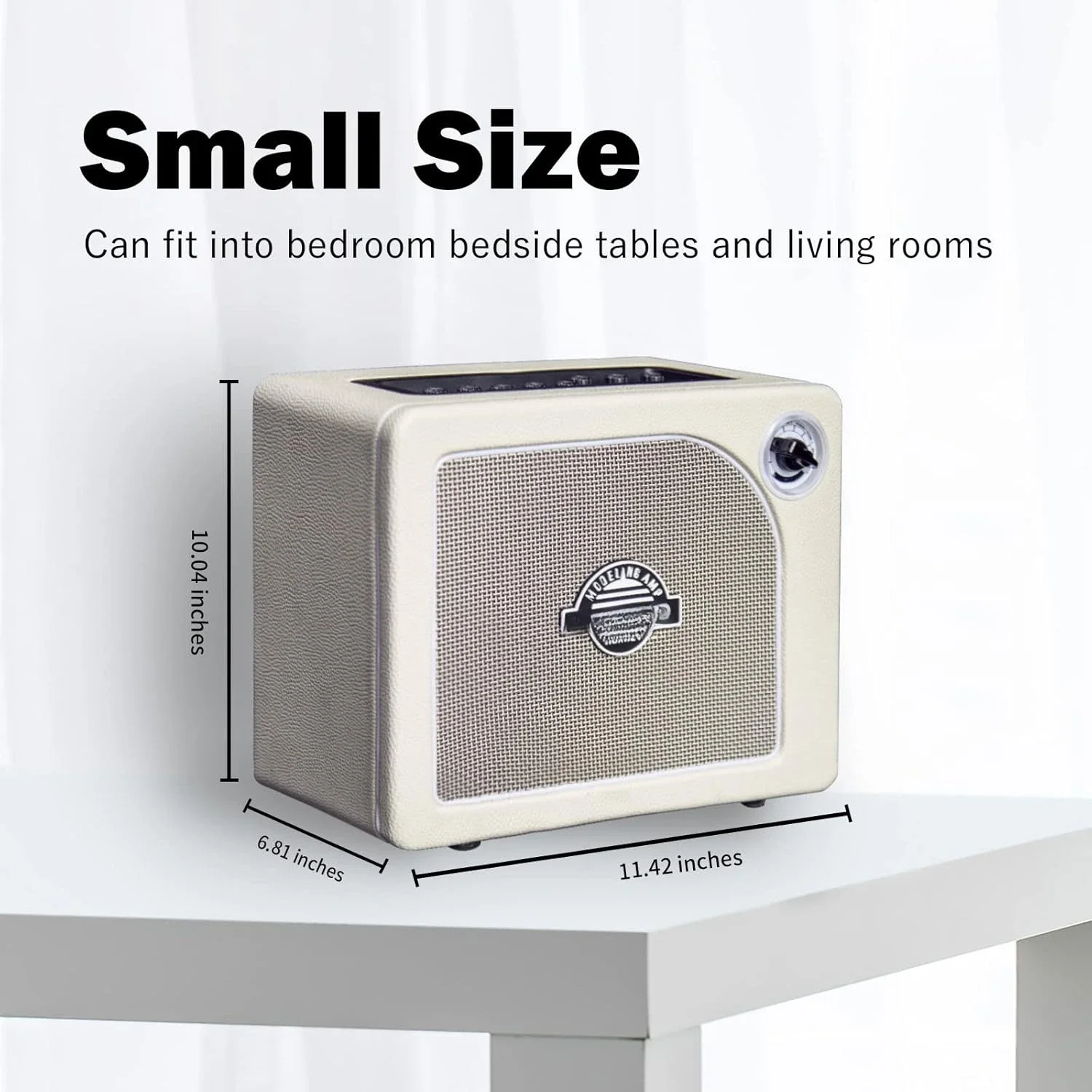 

Guitar Amplifier Combo 15W, Practice Electric Guitar Amp with 9 Digital Amp Models, 6.5" Speaker, Bluetooth, Headphone Output