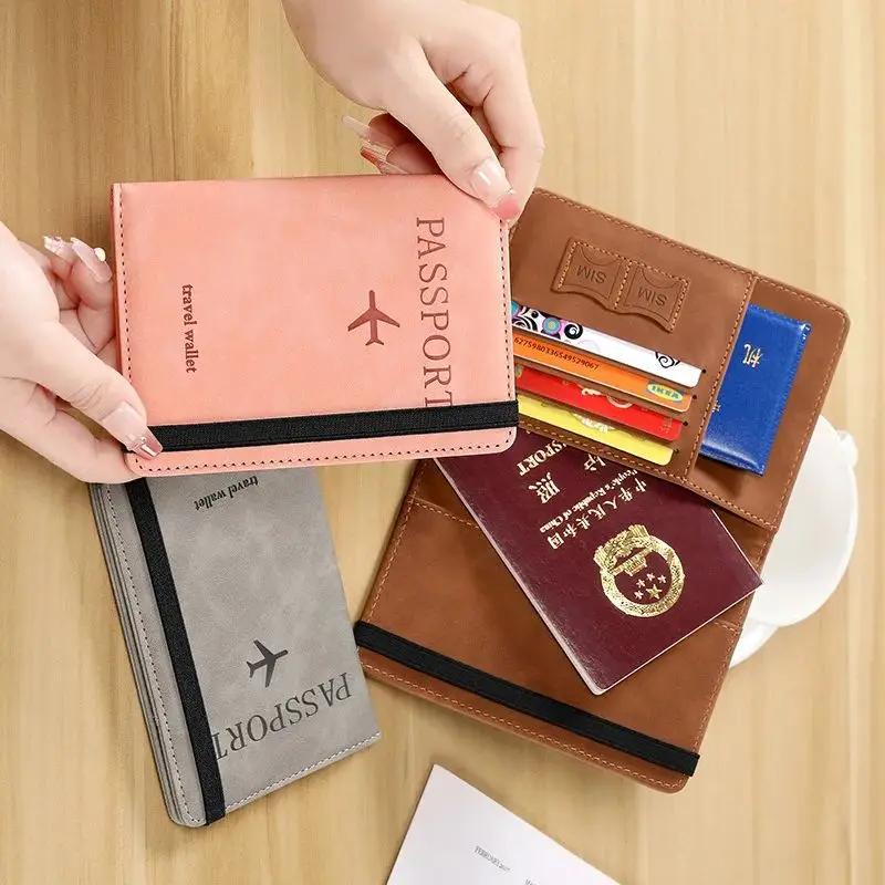 

1Pc RFID Blocking Passport Holder Travel Wallet with Inner Credit ID Card Slot Business Passport Cover Case Sleeve Protector