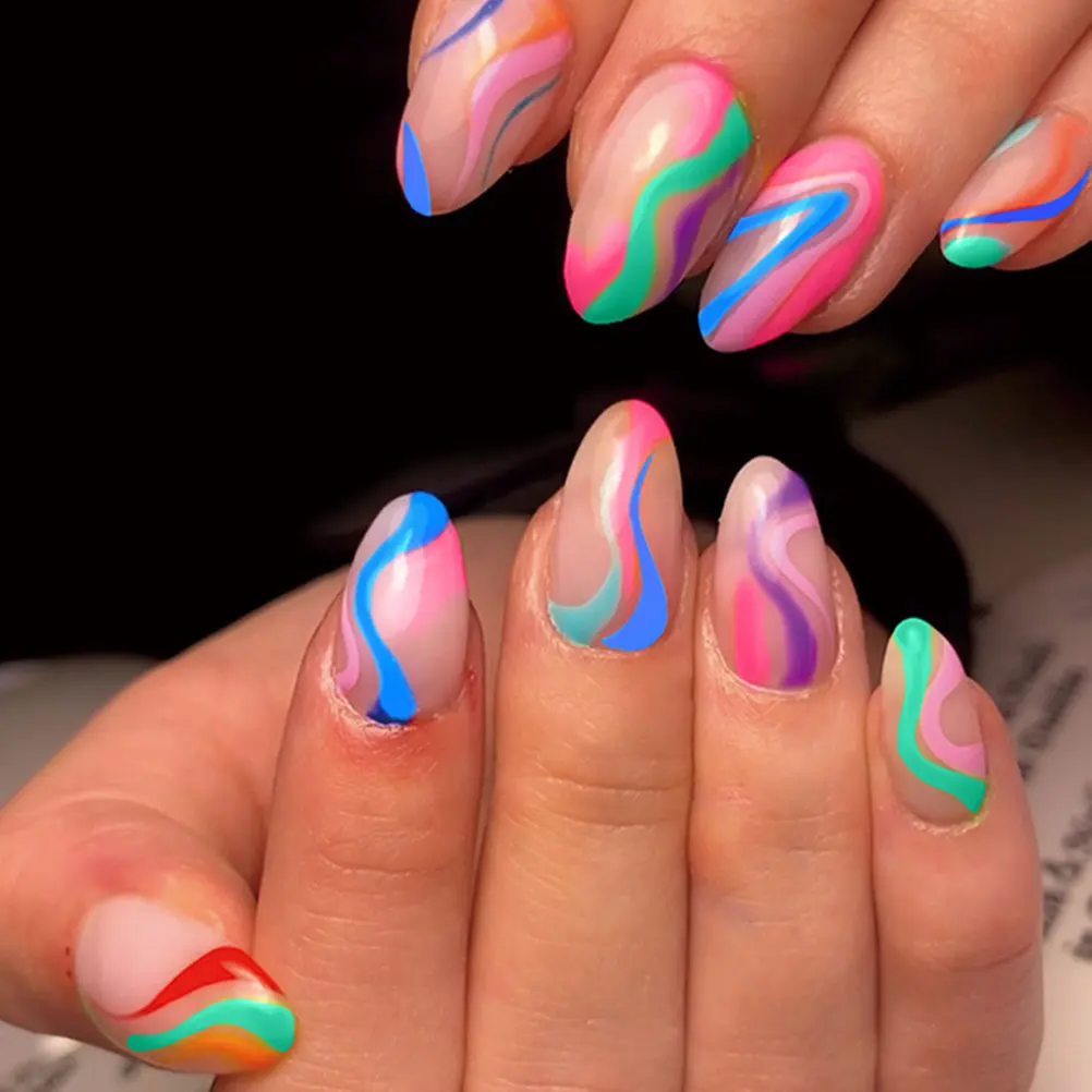 

8Pcs Nail Art Pens Lightweight Comfortable Nail Graffiti Dotting Liner Drawing Polish Design Tools Accessories for Salon Home