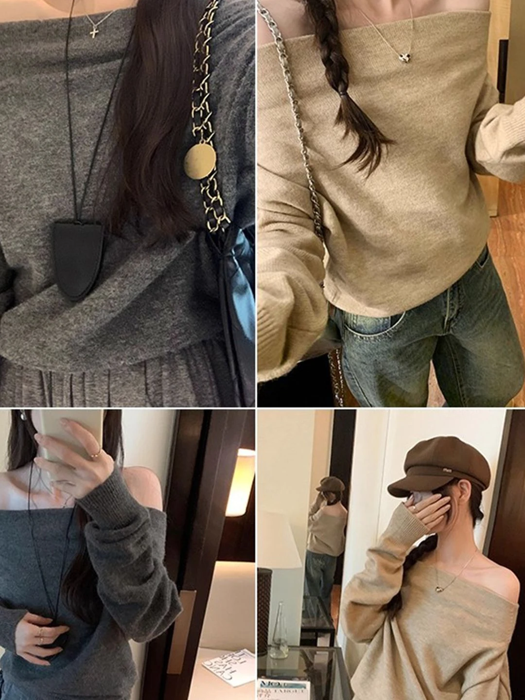 

Ay Вязаный длинный свитер Sve Base irt на одно плечо, женский модный осенне-зимний высококачественный свитер с открытой спиной