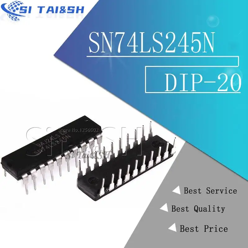 10PCS SN74LS245N DIP20 SN74LS245 DIP 74LS245N DIP-20 74LS245 HD74LS245P new and original IC