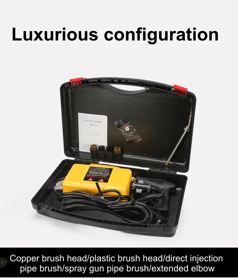 110 V/220 V tragbarer Hochtemperatur-Dampfreiniger für den Heimgebrauch – perfekt für die Küchenreinigung im grenzüberschreitenden E-Commerce 2600 W – Detail 21