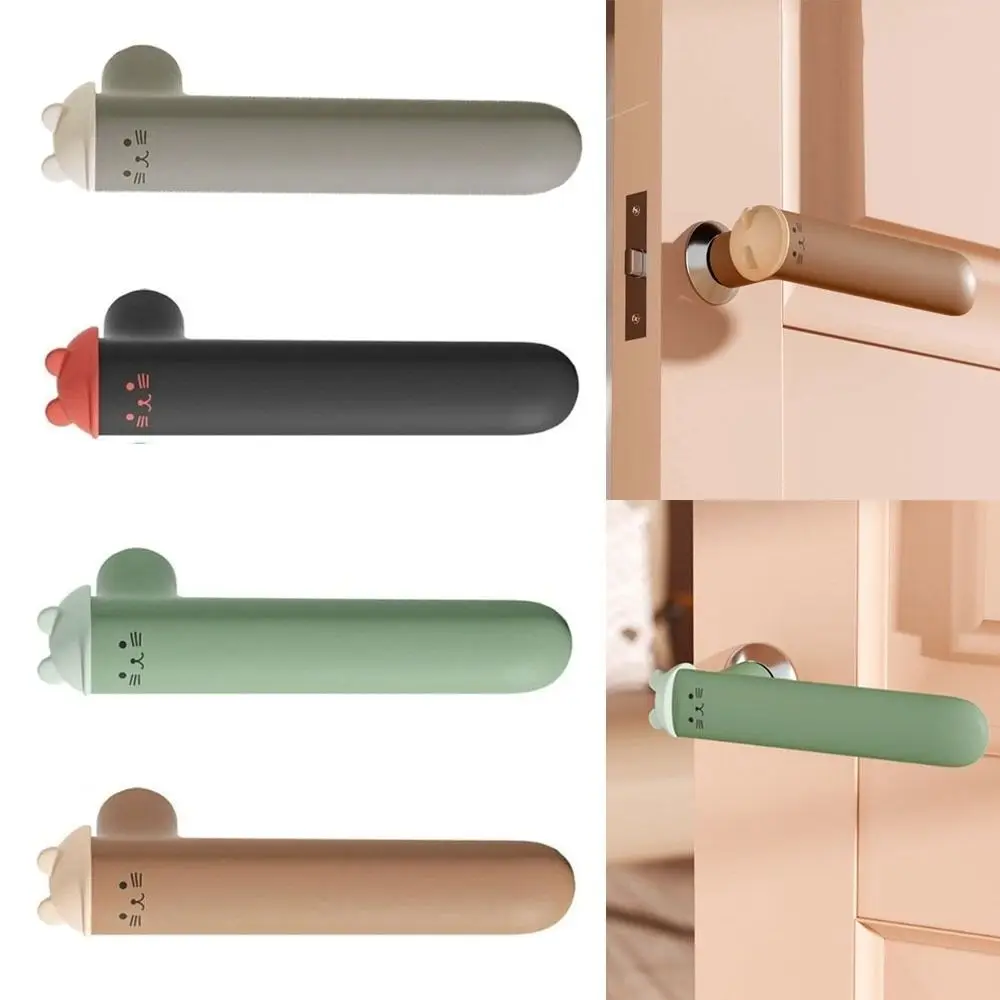 

New Silicone Door Knob Cover Cat Shape Baby Safety Door Handle Cover Anti-collision Multifunctional Protective Pad Door Knob
