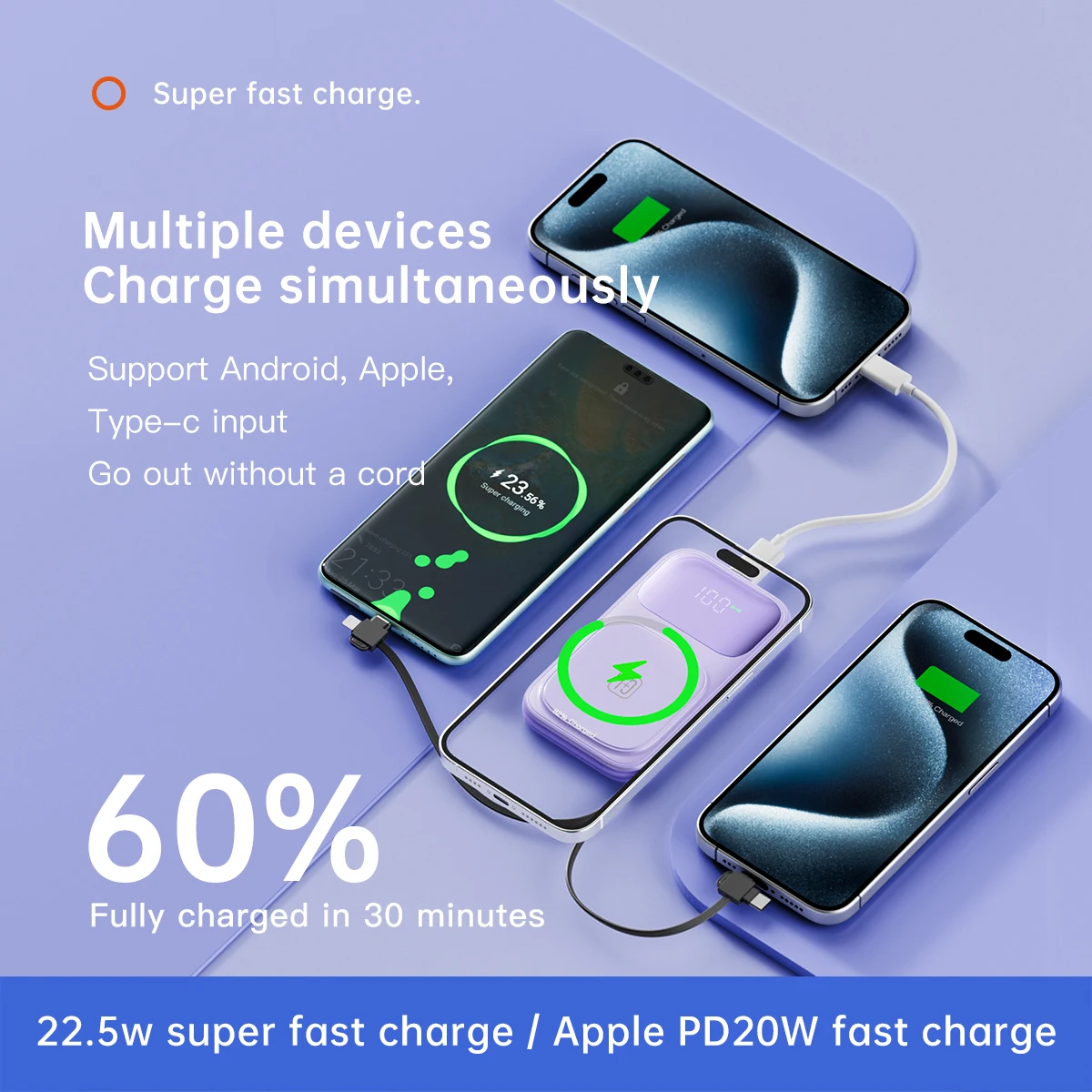 20000Mah Wireless P… - image