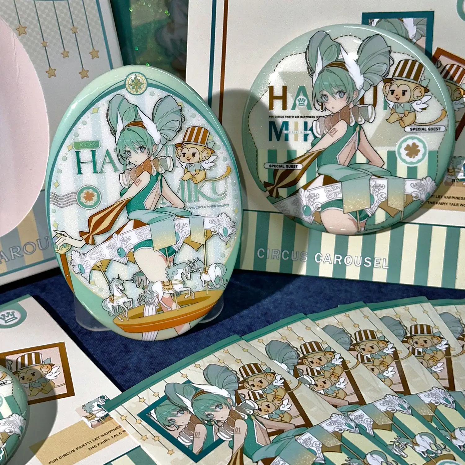 

New Badge Project Diva Anime Peripherals Cute Originality Transparent Card Laser Ticket Small Card