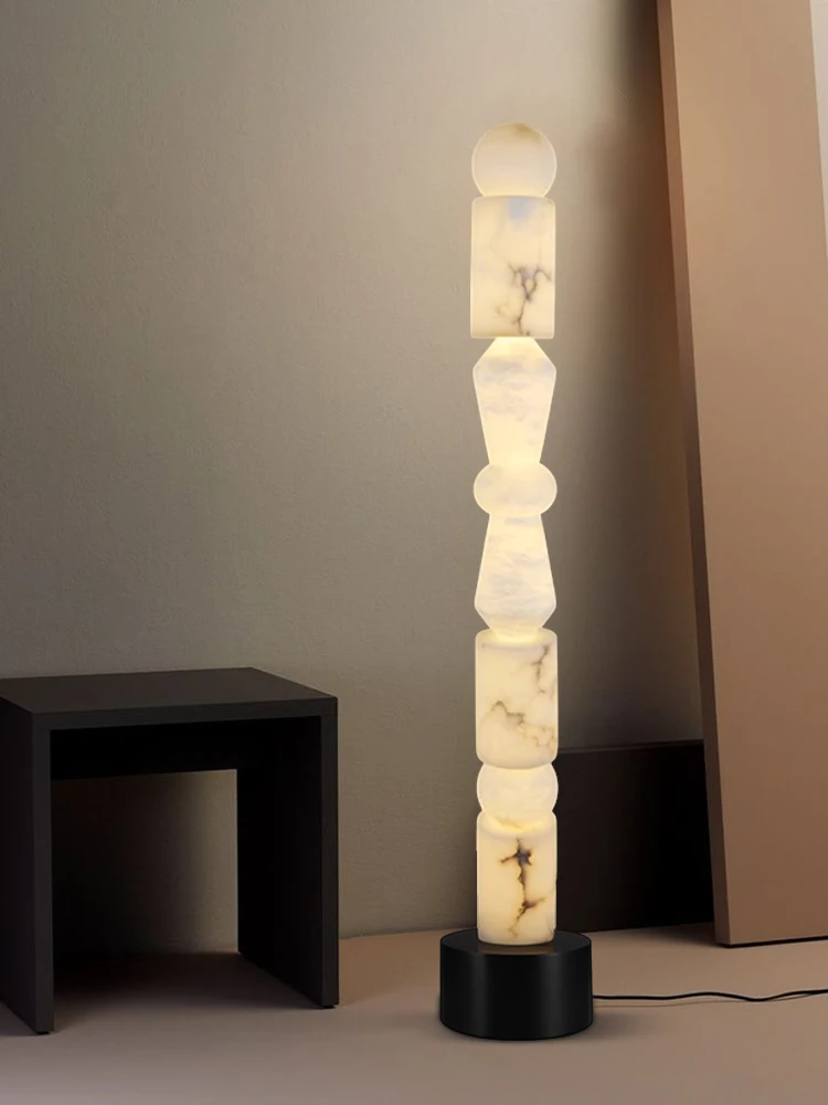 LED المنزل ديكو الرخام نفق الحديد الذهب الأسود مصمم LED مصباح LED ضوء LED المرمر مصباح أرضي الطابق ضوء ل بهو غرفة النوم