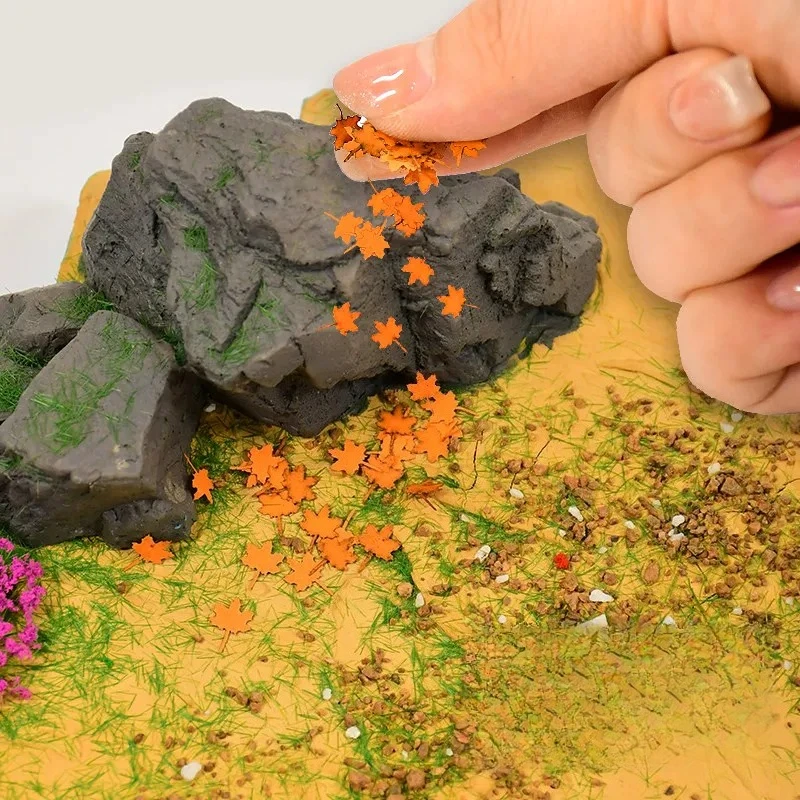 Miniature Scene Simulation Leaves Handmade Fallen Leaves Sand Table Model Making Auxiliary Materials