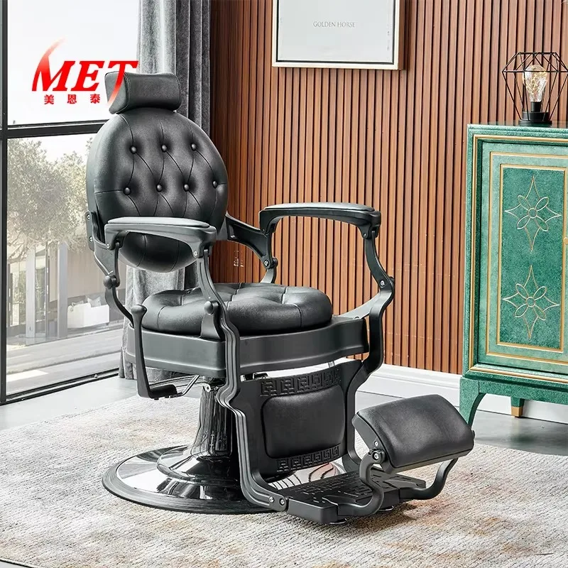 High End Beauty Salon Furniture 360 Degree Rotated Comfortable Men Hair Cutting Barber Chair for Sale