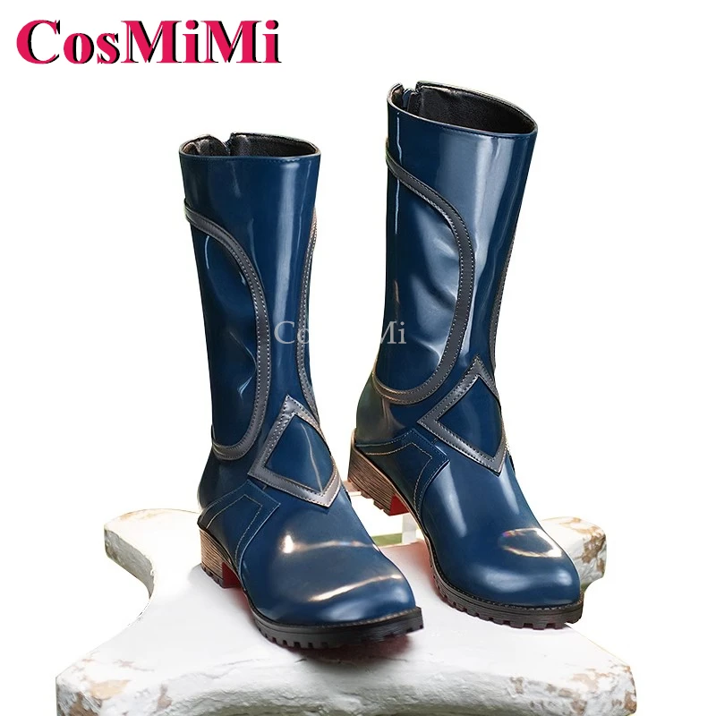 CosMiMi ゲーム Honkai: スターレールアナクサゴラス靴コスプレファッションユニバーサルコンバットブーツカーニバルパーティーロールプレイアクセサリー新