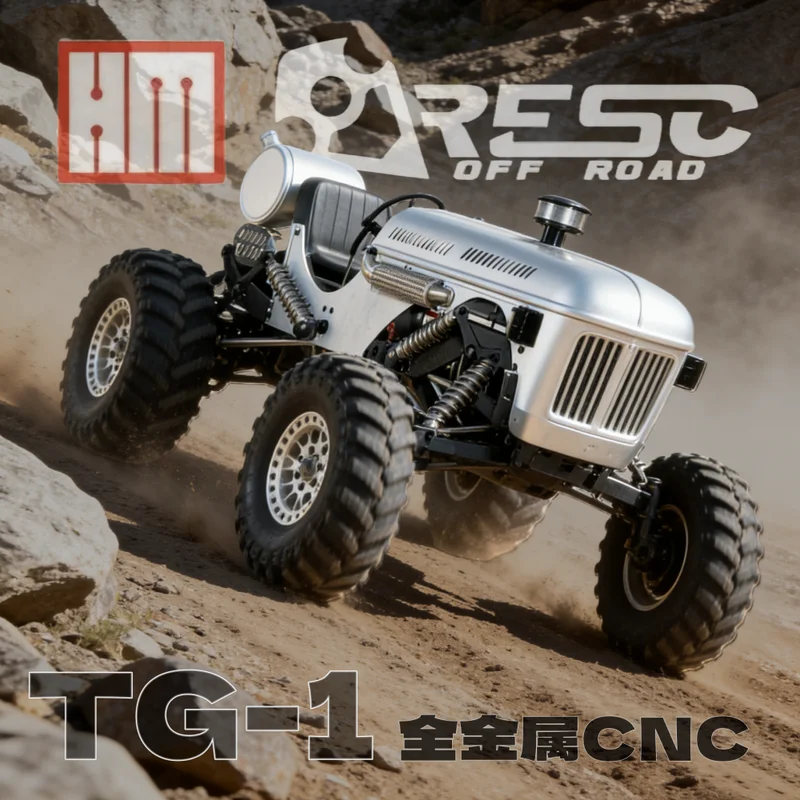 

ARESC TG1 1/10 Full Metal CNC RC Rock Crawler Off Road Farm Tractor Remote Control Professional Vehicle Model For RC Enthusiasts
