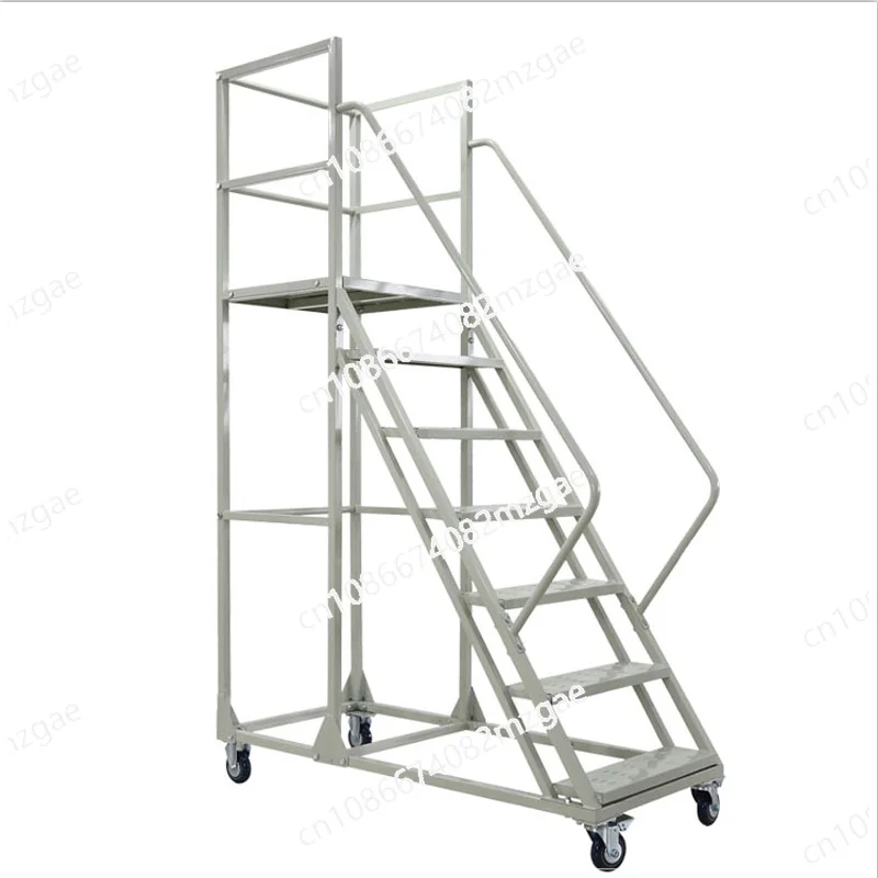 

Mobile Platform Ladder, Warehouse Handling, Cargo Elevator, Industrial Ladder