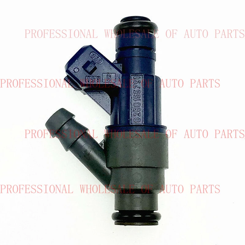 V+ V+ 4Pcs High impedance Fuel Injector 0280155791 FJ747 For Volkswagen 2.0L