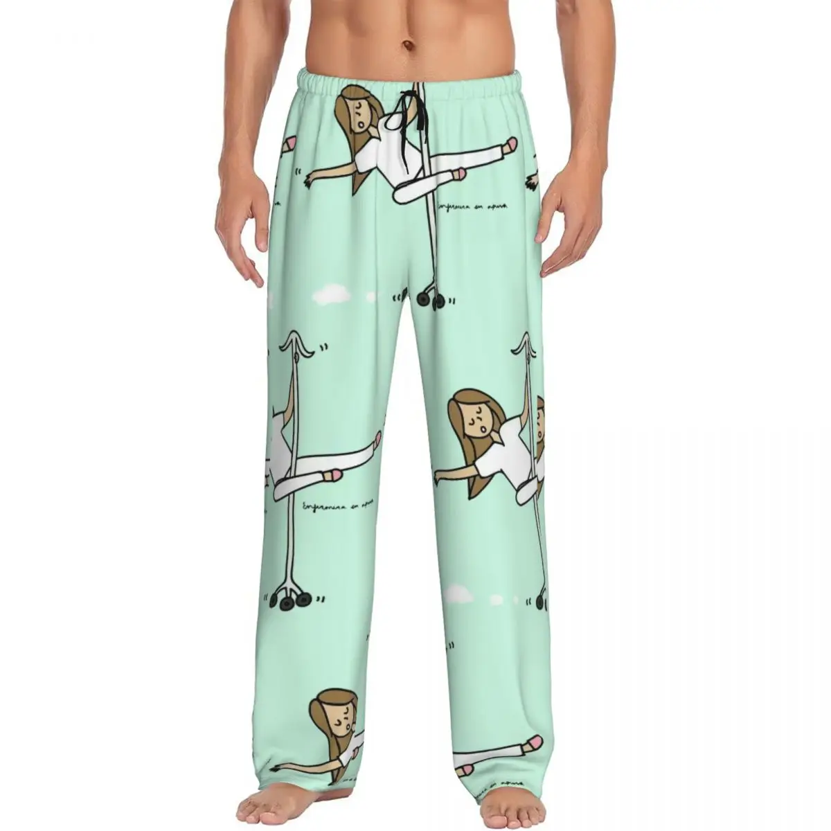 

Custom Enfermera En Apuros Pajama Pants Men's Doctor Nurse Lounge Sleep Stretch Sleepwear Bottoms with Pockets