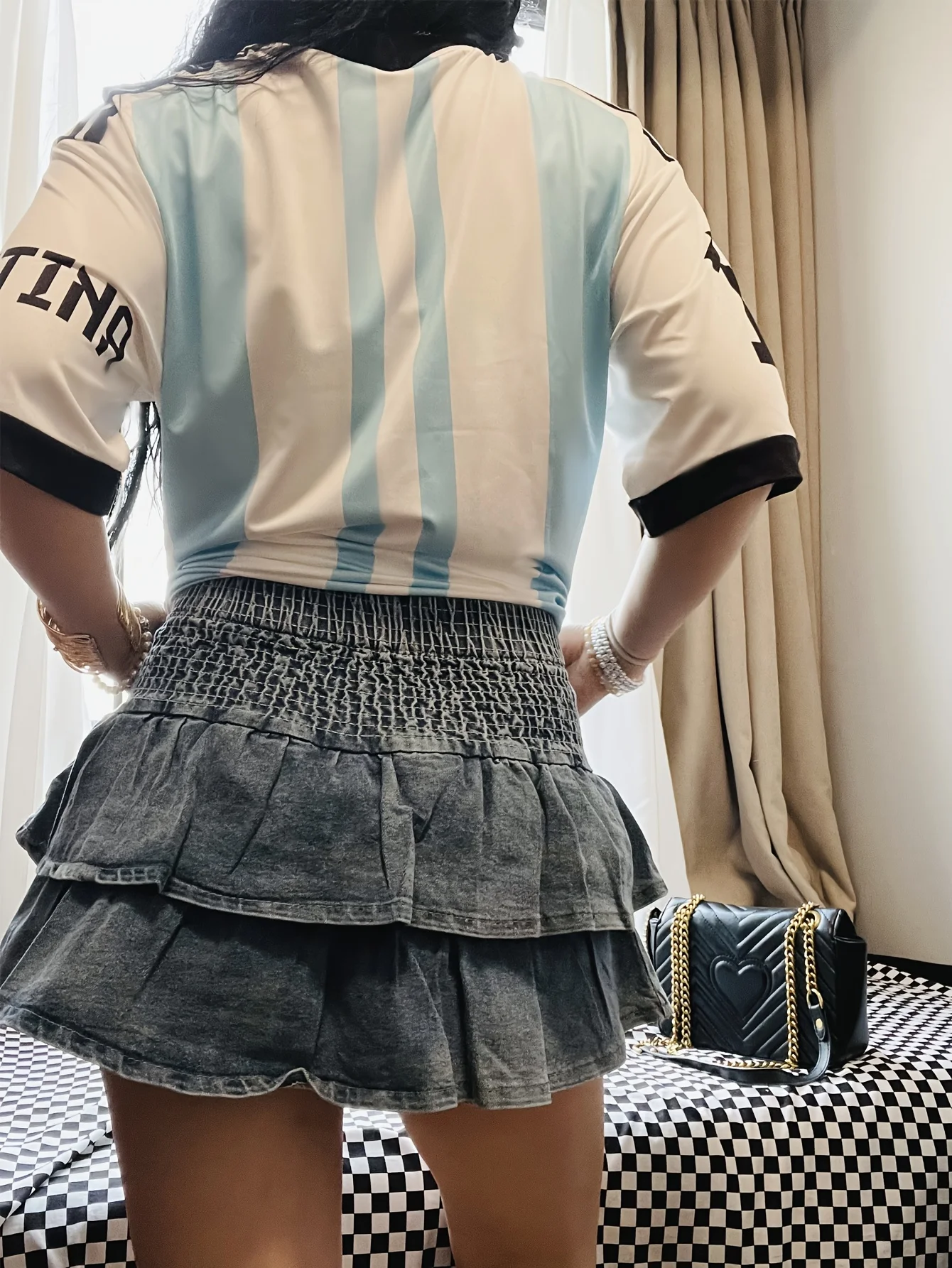 25 جديد الصيف الأرجنتين 10 نمط مطبوعة المرأة عادية موضة تي شيرت المرأة تي شيرت رياضي التجفيف السريع ومريحة #2