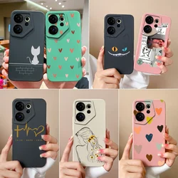 For Tecno Camon 20 Premier 5G Phone Case Love Heart Soft Silicone Back Cover for Camon20premier CK9n 6.67