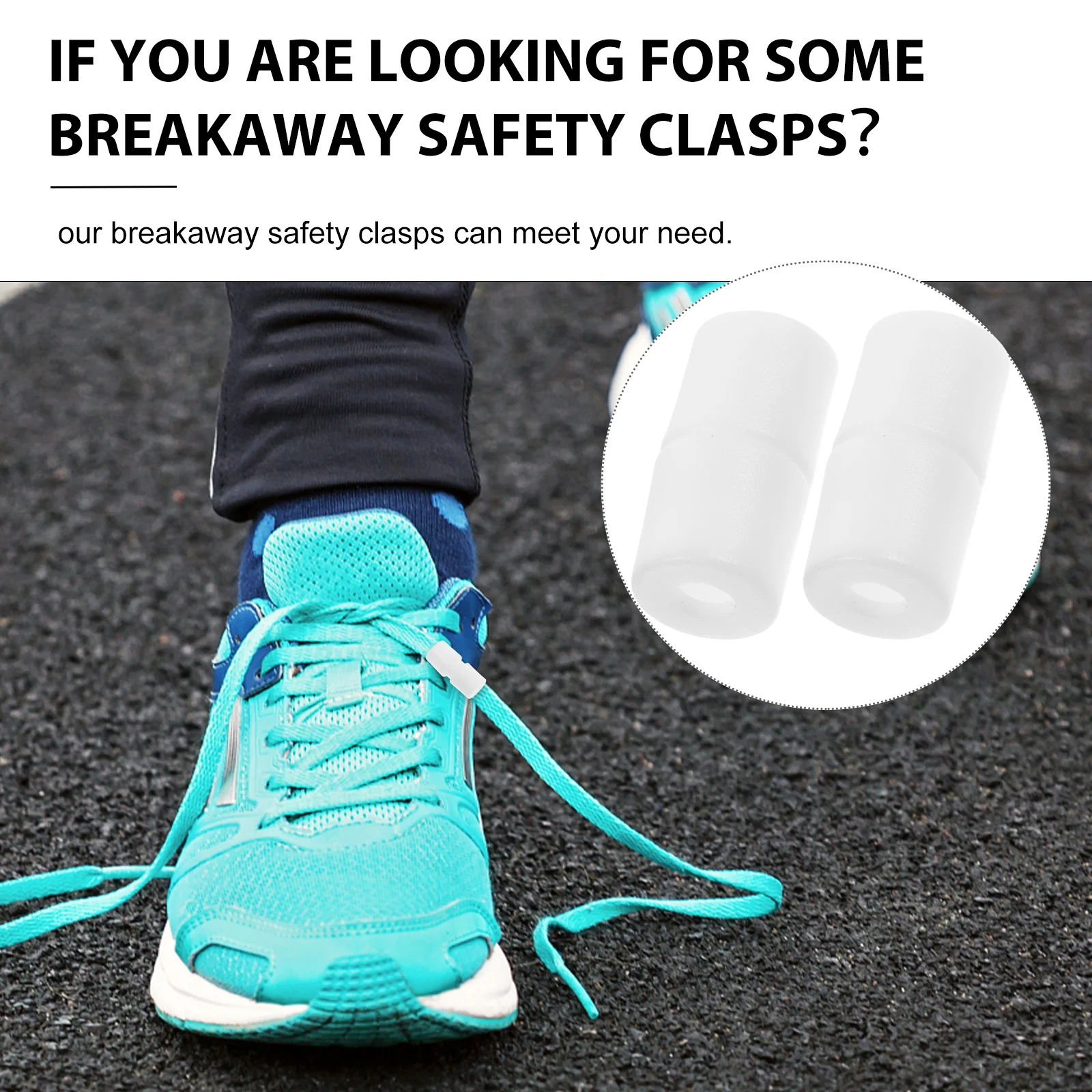 50 قطعة المشابك السلامة الانفصالية البلاستيك الحبل موصلات DIY بها بنفسك مجوهرات حبل مشبك السحابات سلسلة الحبل أقفال المشاريع الحرفية