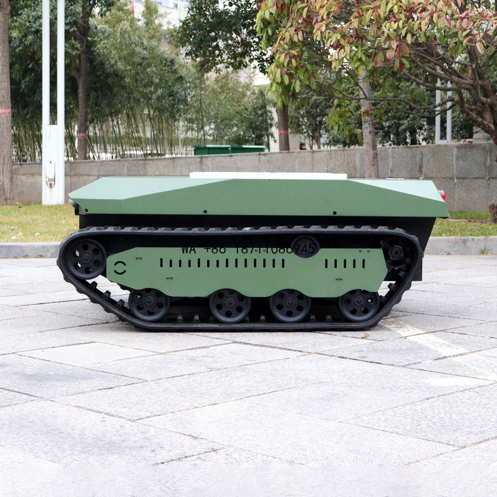 Tracked Robot Chassis - แชสซีหุ่นยนต์แบบตีนตะขาบพร้อมความสามารถในการข้ามสิ่งกีดขวางที่ยอดเยี่ยม รวมระบบอัจฉริยะ E-power Big Power